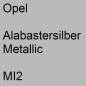 Preview: Opel, Alabastersilber Metallic, MI2.